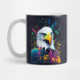 Splatter Paint Eagle Mug